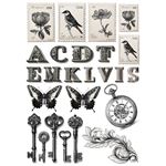 Set da 8 Carte di riso Typographic A5