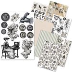 Set da 8 Carte di riso Typographic A5