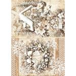 Set da 8 Carte di riso Winter Season A5