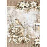 Set da 8 Carte di riso Winter Season A5