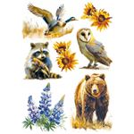 Set da 8 Carte di riso Yellowstone A5