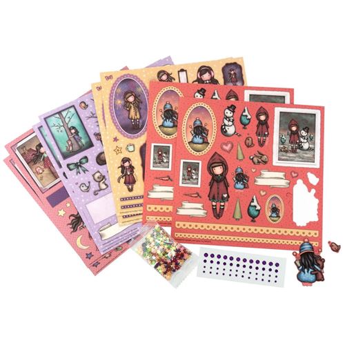 Set di Cartoncini pretagliati strass e stelline