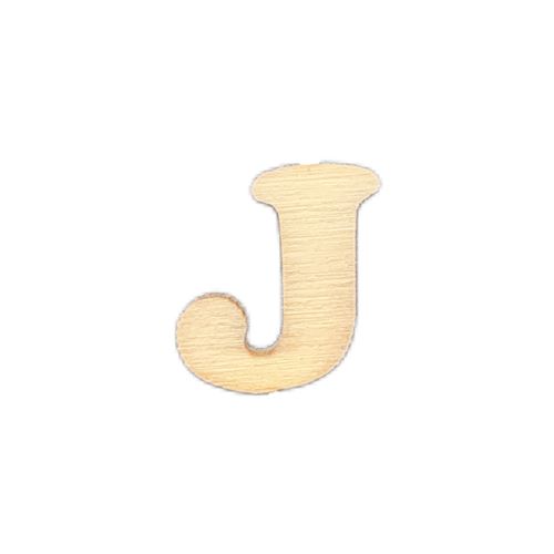 Lettera J in legno 2 cm