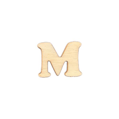 Lettera M in legno 2 cm