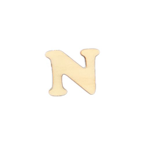 Lettera N in legno 2 cm