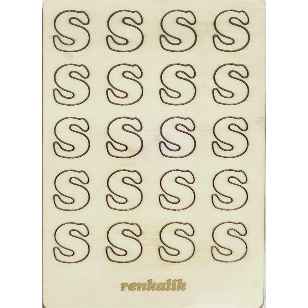 Set lettere in legno S
