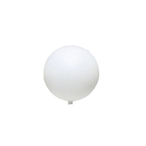 Sfera in plastica bianca diam. 8 cm