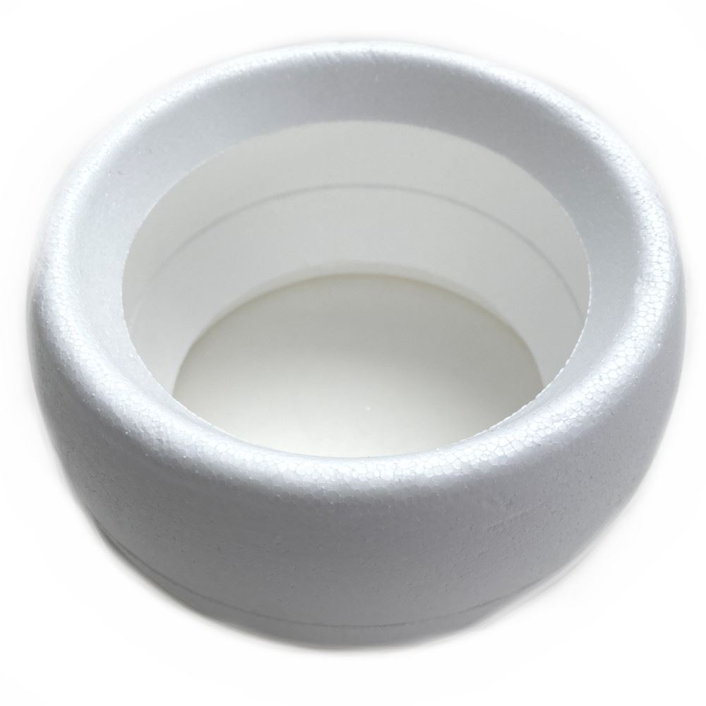 Sfera polistirolo 15 cm con foro passante