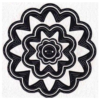 Shape Die Multi Frame Cerchi con fiore