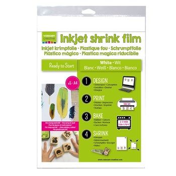 Shrinky Plastic Bianco Stampabile