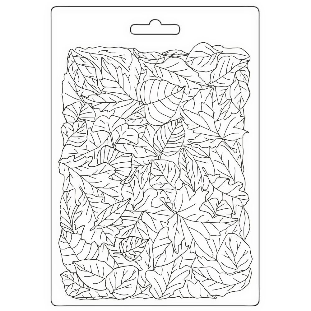 Stampo Morbido A5 Woodland texture di foglie