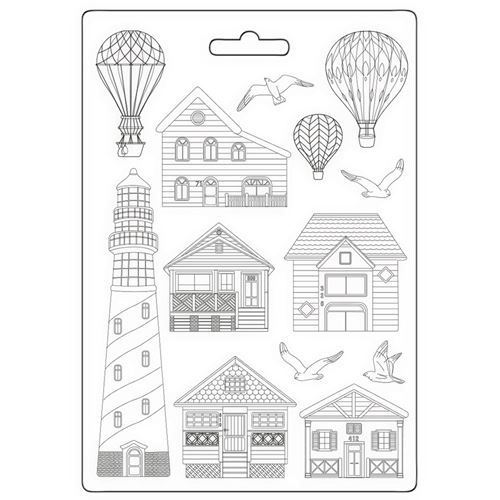 Stampo Morbido Sea Land casette e faro