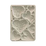 Stampo in Silicone Alice in Christmas cuori semplici