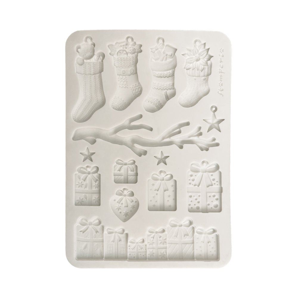 Stampo in Silicone Christmas calze e pacchetti