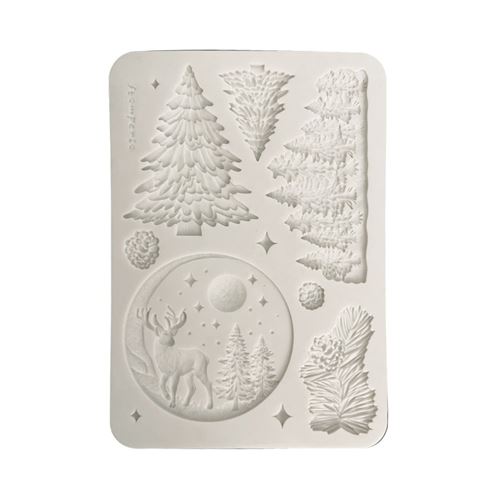 Stampo in Silicone Christmas paesaggio innevato