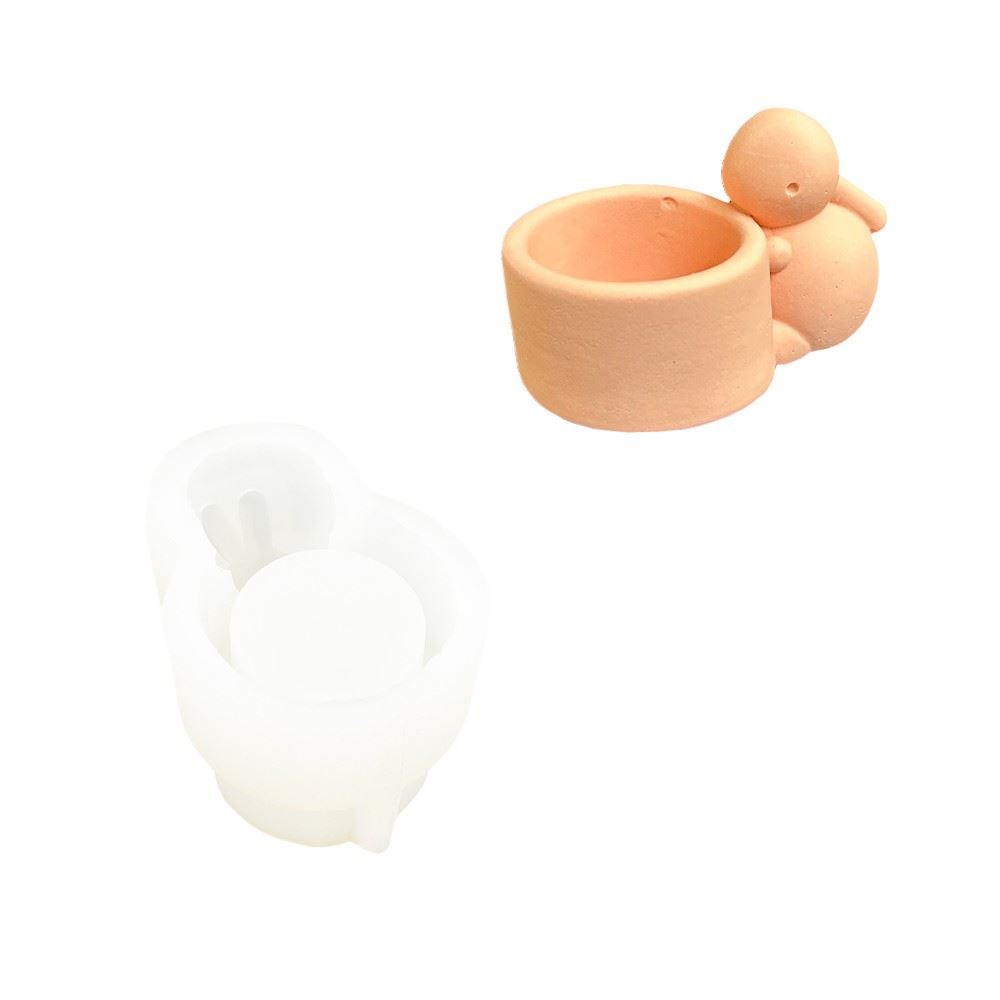 Stampo in Silicone Coniglio Porta candela