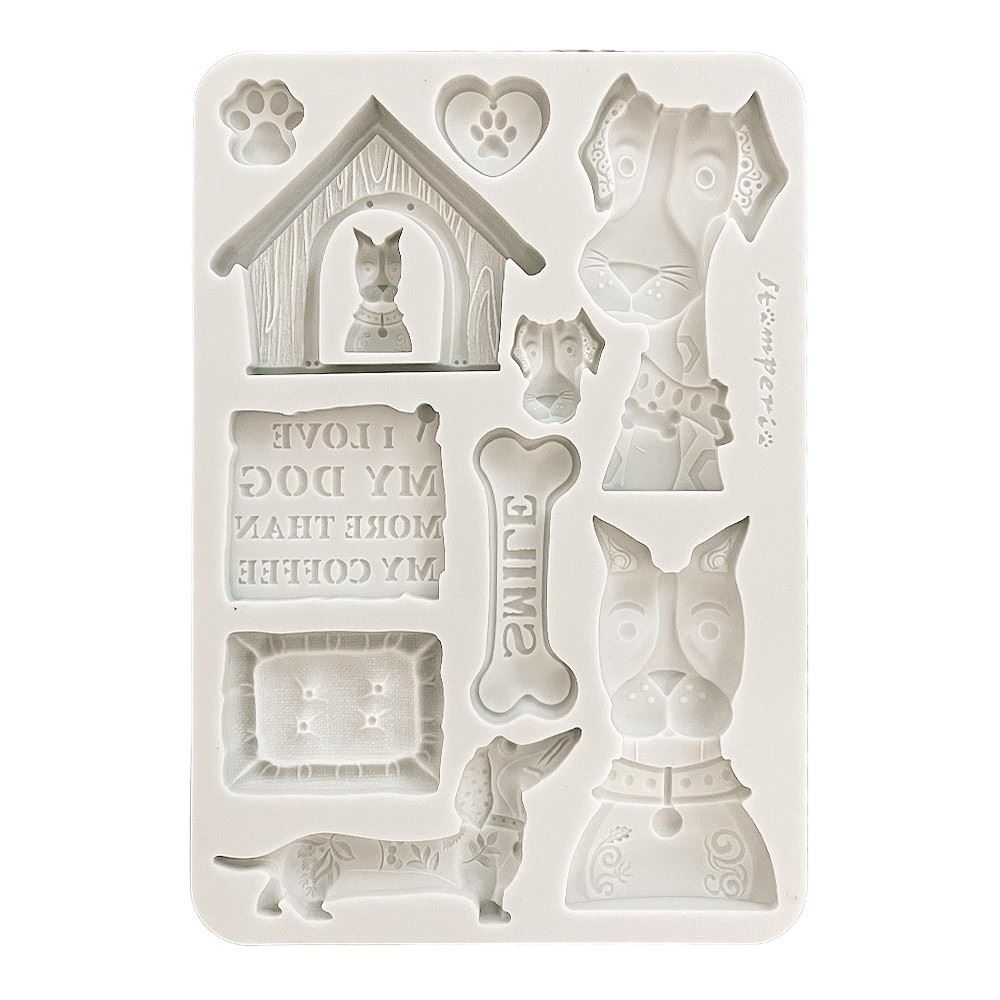 Stampo in Silicone Furry Friends I love my dog
