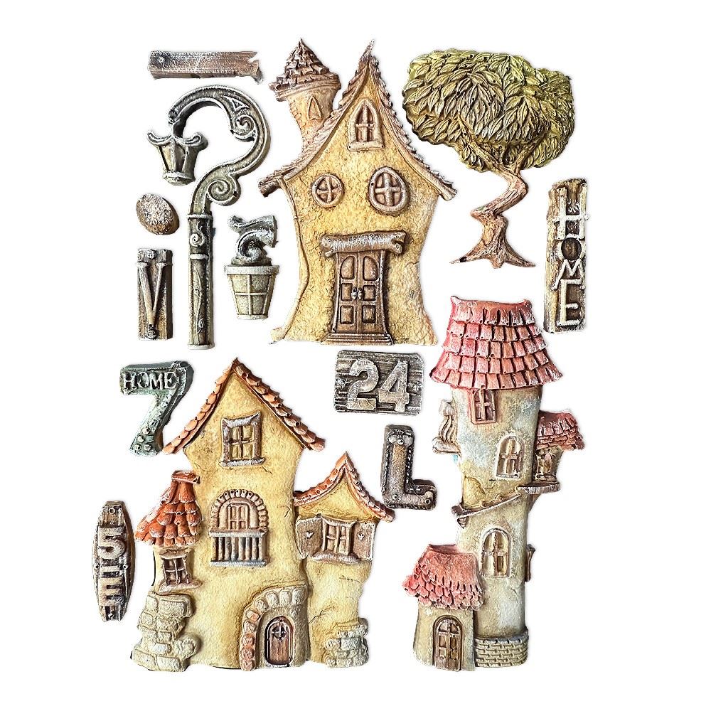 Stampo In Silicone A Forma Di Casetta Con Finestra – 10 Pezzi, Per Gesso, Resina, Cera E Cioccolato, Fai Da Te