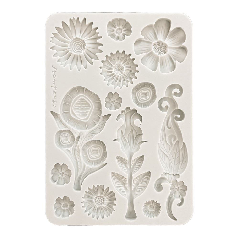 Stampo in Silicone Furry Friends fiori