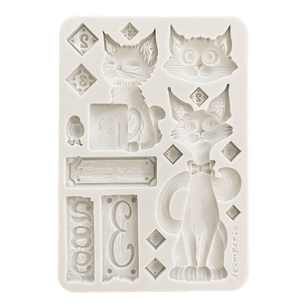 Stampo in Silicone Furry Friends gatti