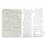 Stampo in Silicone Gardens of Time treno e pendolo