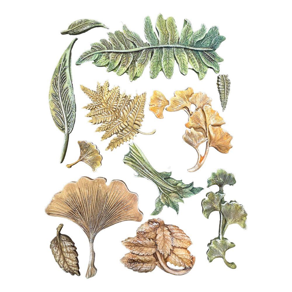 Stampo in Silicone Herbarium Silvae Botanical Leaf Collection - Mondo ...