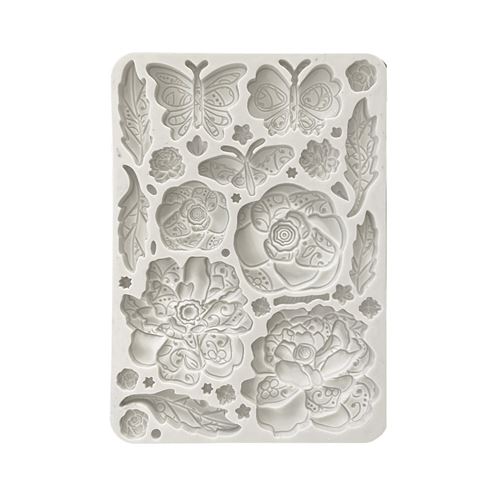 Stampo in Silicone Old Lace farfalla a fiori