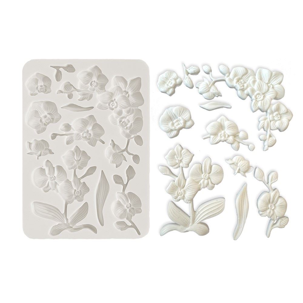 Stampo in Silicone Orchids and Cats orchidee