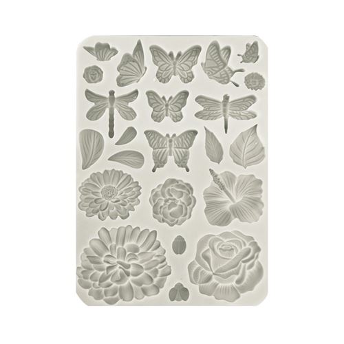 Stampo in Silicone Secret Diary farfalle e fiori
