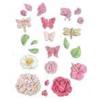 Stampo in Silicone Secret Diary farfalle e fiori