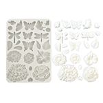 Stampo in Silicone Secret Diary farfalle e fiori