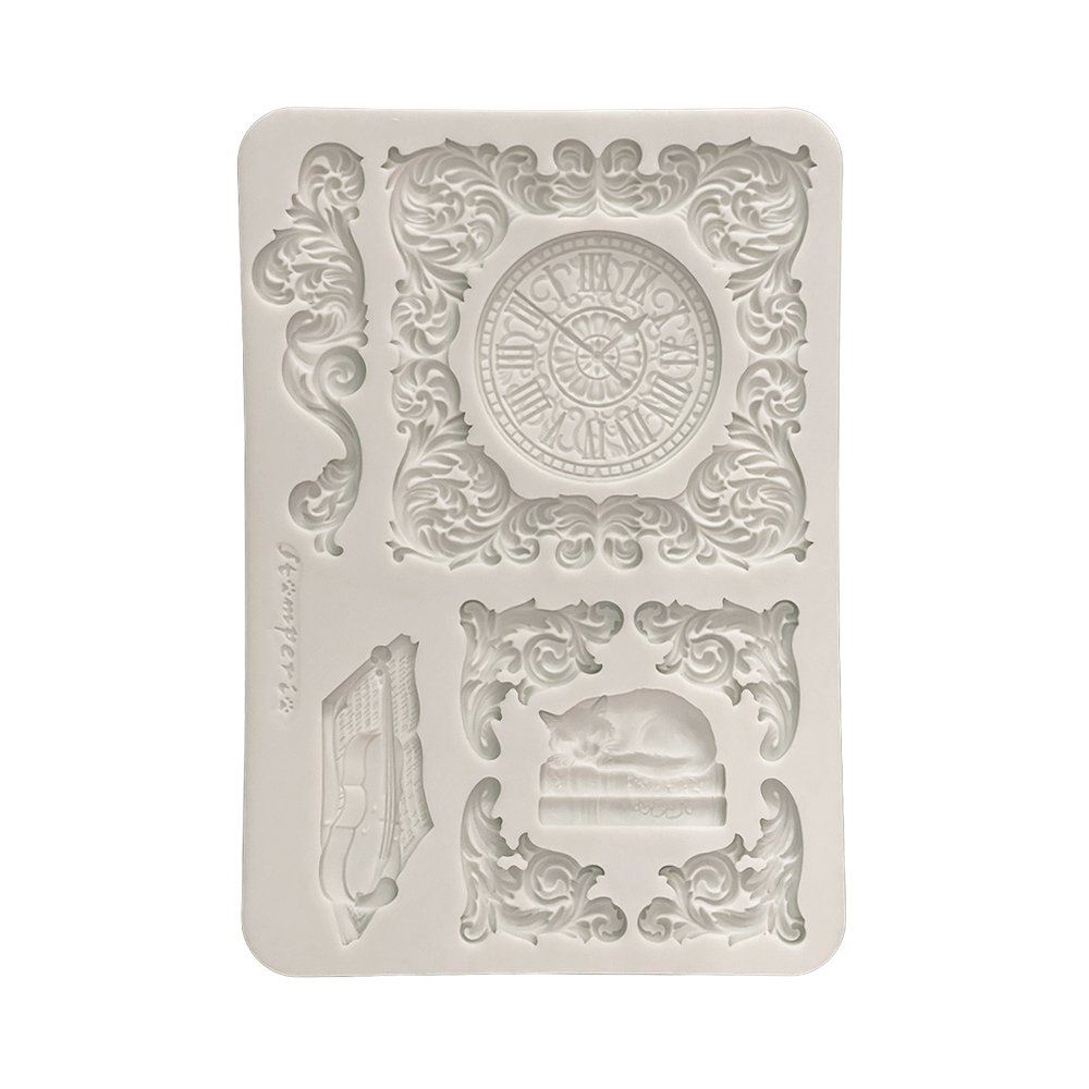 Stampo in Silicone Symphony orologio e gatto