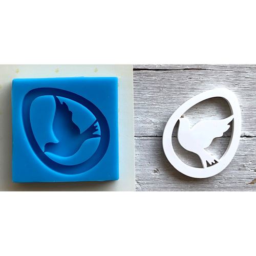 Set di 2 stampi a forma di margherita e tulipano, in silicone