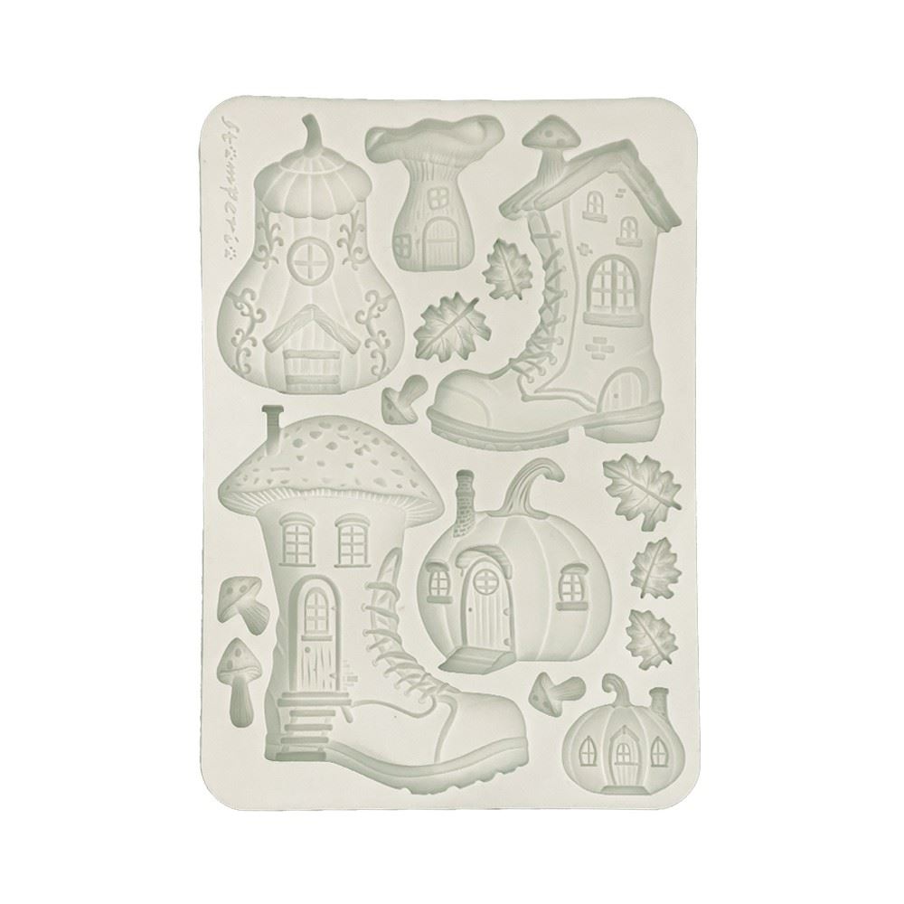 Stampo in Silicone Whispering Woods stivali e casetta zucca