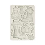 Stampo in Silicone Whispering Woods stivali e casetta zucca