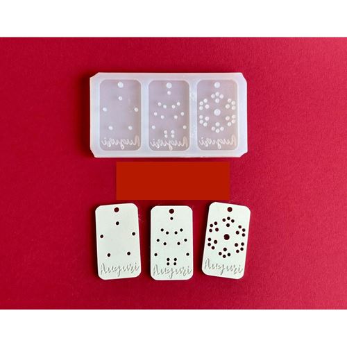Stampo in silicone 3 Tag Auguri