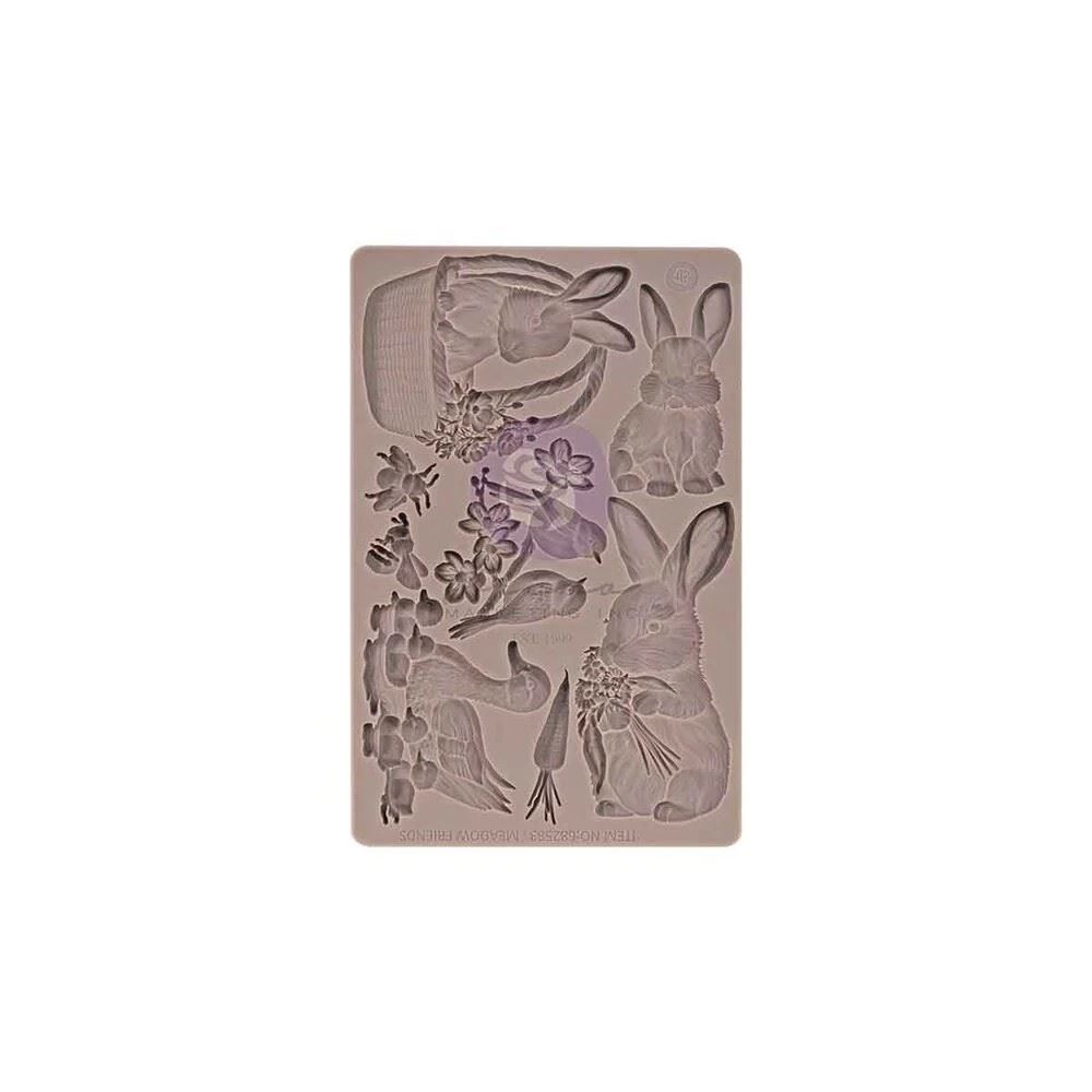 Stampo in silicone Among the Wildflowers Garden Friends