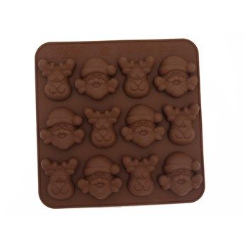 Stampo in silicone Babbo Natale e Renne