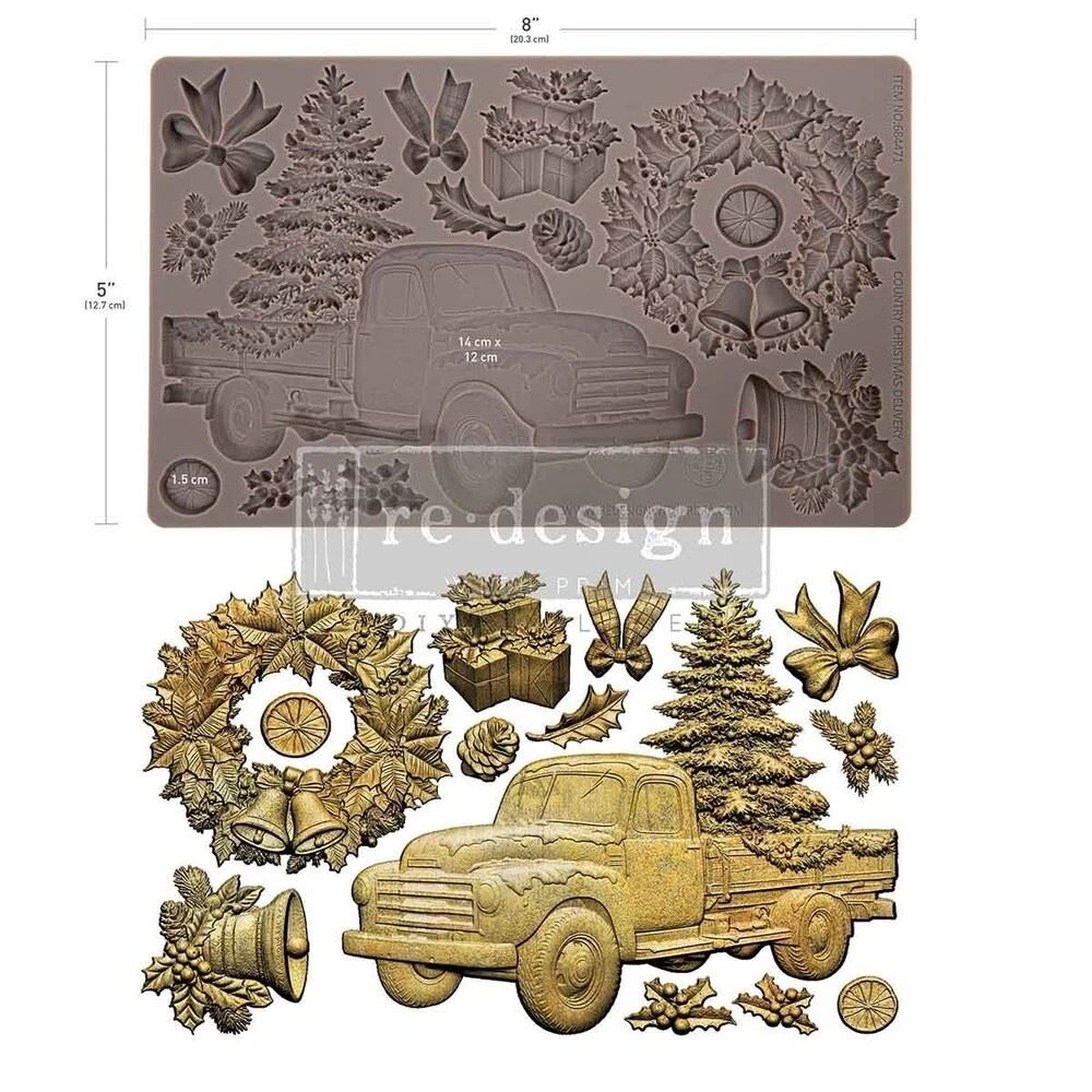 Stampo in silicone Country Christmas Delivery