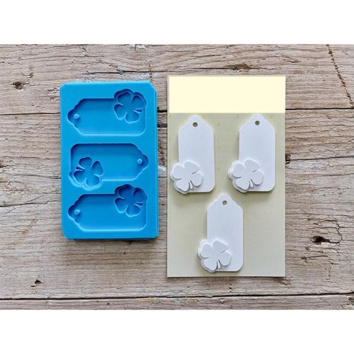 Stampo in silicone Tag Quadrifoglio