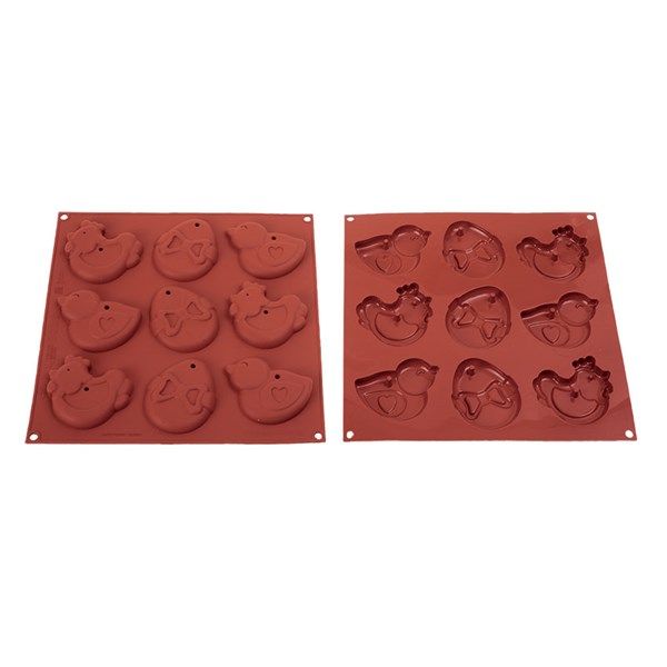 Stampo in silicone Uovo Gallina e Pulcino