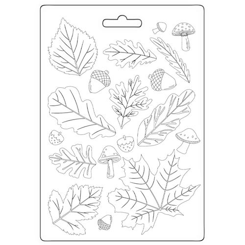 Stampo morbido A5 Whispering Woods foglie
