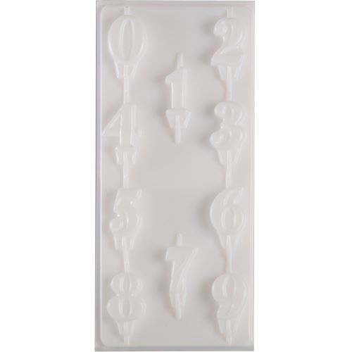 Stampo per candele in plastica Numeri