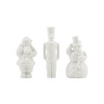 Statuine Babbo Natale Soldatino Pupazzo di Neve in resina