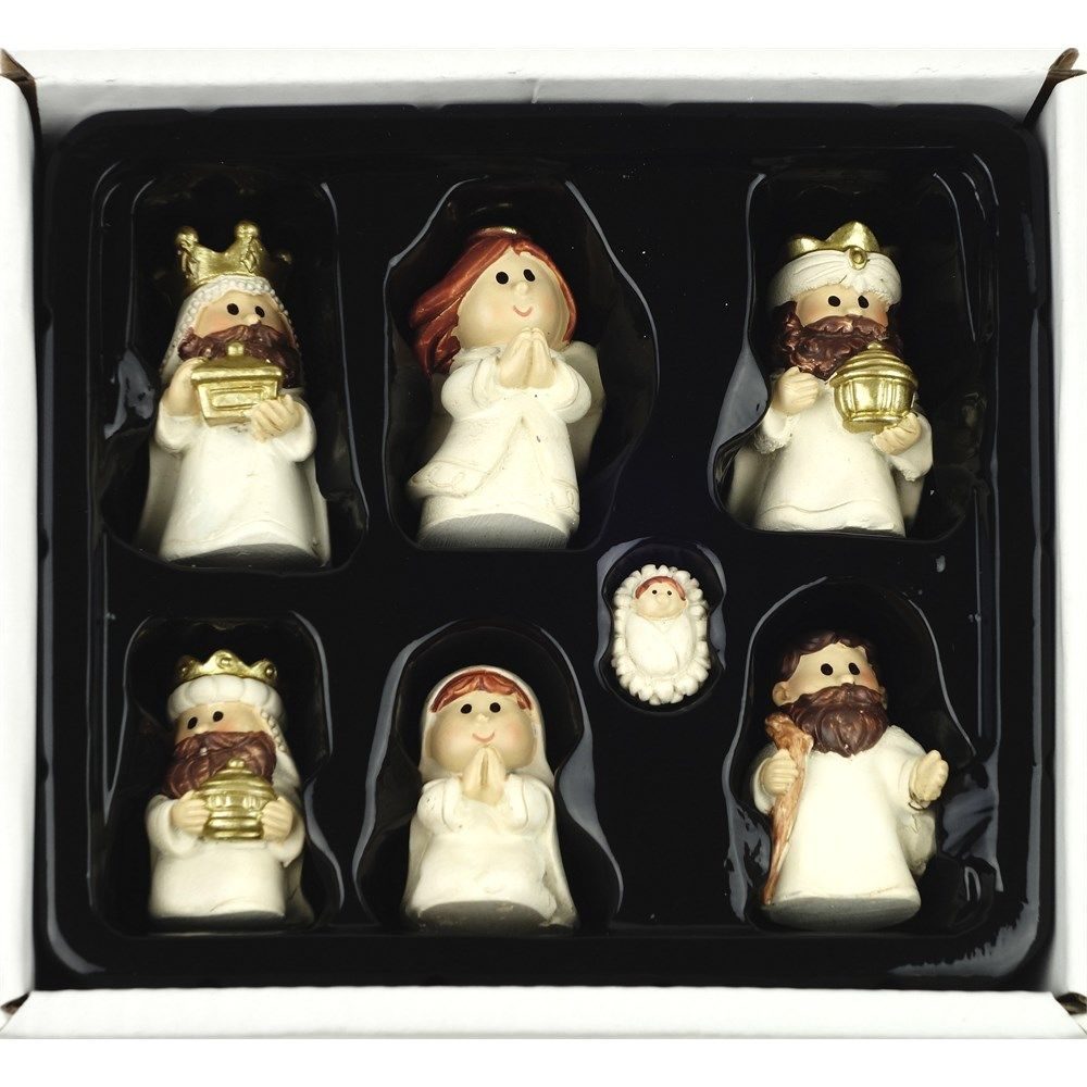 Statuine Del Presepe Con Abiti Bianchi Mondo Fai Da Te