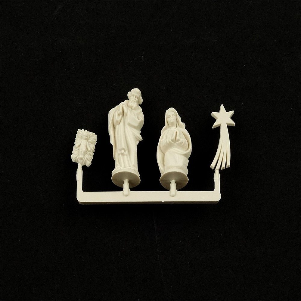 Statuine per Presepe bianche h 3 cm