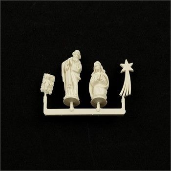 Statuine per Presepe bianche h 3 cm