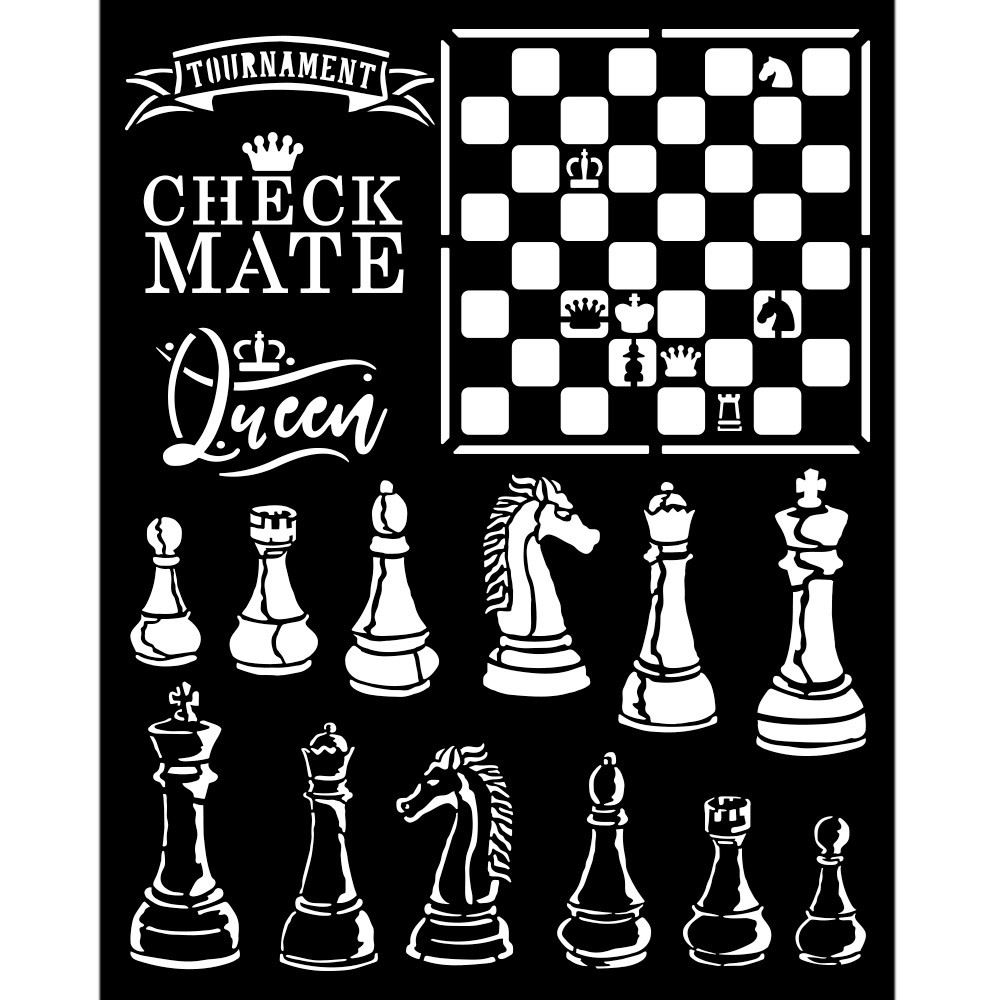 Stencil Alice scacchi