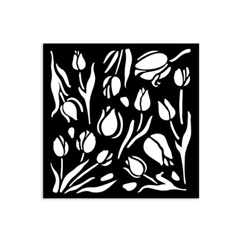 Stencil Art of Travelling tulipani