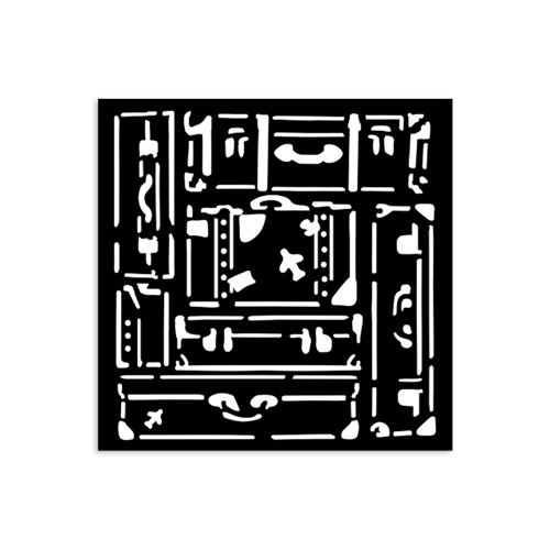 Stencil Art of Travelling valigie